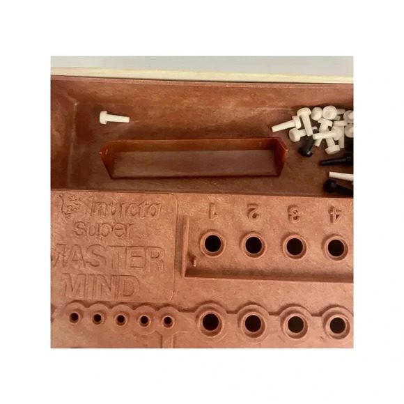 2 VTG Board Games - 1975 Invicta Mastermind & Double Twelve Dragon Dominoes - Picture 8 of 10